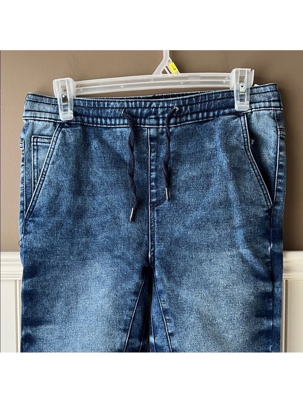 Zoo York Dark Wash Denim Joggers Boys Size 15/16 - Picture 3 of 9